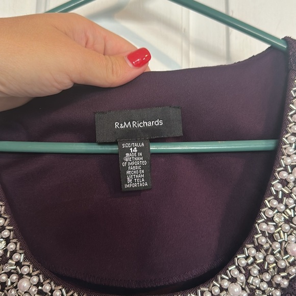 R&M Richard’s Purple Floral tank size 14 - Picture 3 of 3